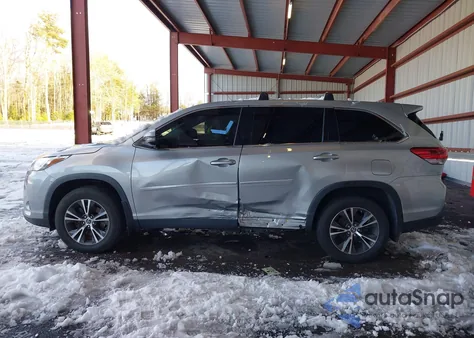 2019 Toyota Highlander Le from USA, damaged, VIN 5TDBZRFH3KS726290